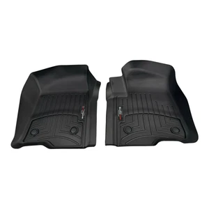 WeatherTech 4414361 Front FloorLiner Black Fit Silverado/Sierra Crew Cab 2019–25 - Bild 1 von 5