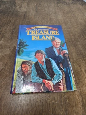Vintage Treasury Children's Classics "Treasure Island" R. L. Stevenson Hardback  - Image 1 of 4