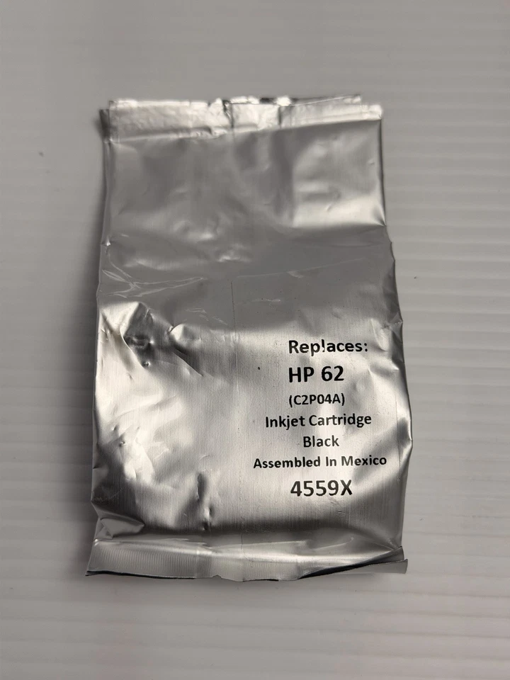 Replacement HP 62 Black Ink Cartridge Compatible C2P04A Model 4559X - Image 1 of 1