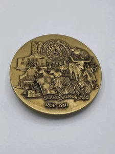 Texas 1986 Sesquicentennial Medallion Belt Buckle - Picture 1 of 8