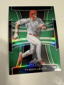 TYSON LEWIS 2025 Leaf Metal Baseball GREEN #175 #'d 7/7 RC - Picture 1 of 1
