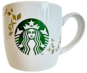 Taza de café/taza de té Starbucks Holiday Collection 2013 14 oz. Detalles oro blanco - Imagen 1 de 5