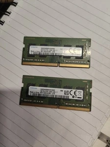 2x 4Gb Samsung PC-4-266V-SCO-11 DDR4 SODIMM - Bild 1 von 2