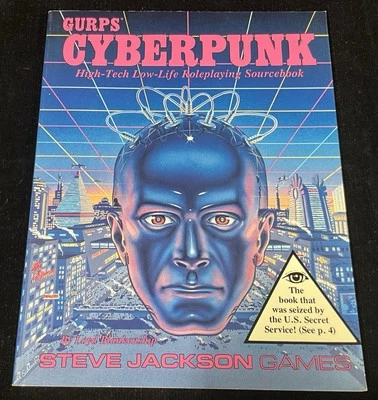 GURPS: Cyberpunk - Steve Jackson 1990 - OOP/Rare NEW!!! - Image 1 of 4