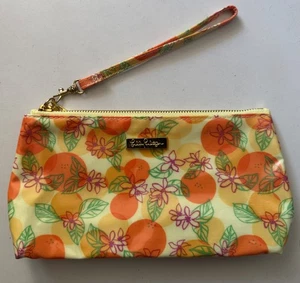 Bolsa de cosméticos de maquillaje LILLY PULITZER bolsa cierre con cremallera naranjas - Imagen 1 de 3