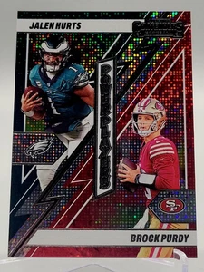 2024 CONTENDERS JALEN HURTS BROCK PURDY POWER PLAYERS FOOTBALL CARD EAGLES 49ERS - Foto 1 di 2