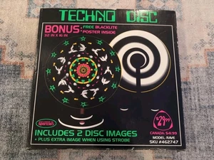 New Vintage Spencer's Gifts Techno Disc ECSTASY UV Reactive Disc – Works - Picture 1 of 2