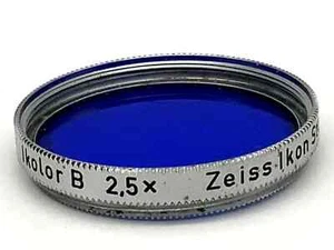 Zeiss Ikon Color Screen 27 Ikolor B 2,5x Blue Filter 27mm Circular M27 - Picture 1 of 1