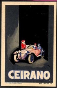 Lib694 - POSTAL PUBLICITARIA ILUSTRADA VINTAGE - CEIRANO CARS Nizzoli - Imagen 1 de 1