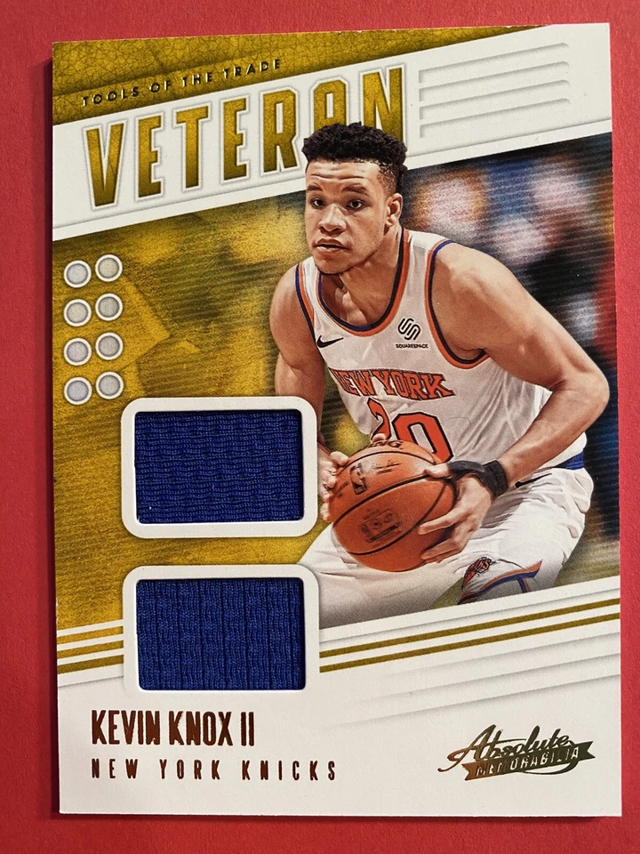 2019-20 Absolute Kevin Knox Veteran Tools Of The Trade Dual Jersey Knicks #VT-KN - Image 1 of 2