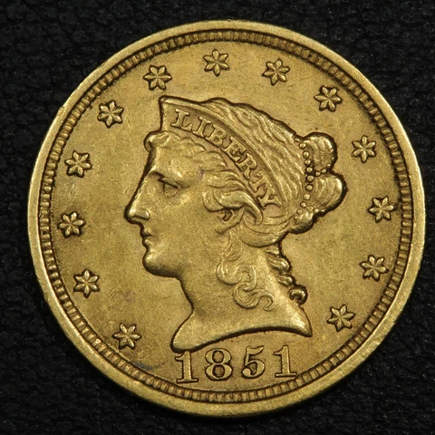 1851 $2.50 Liberty Head Gold Quarter Eagle Cover