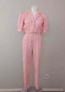 Mono vintage de manga corta abullonada de los años 80, rosa, pequeño - Imagen 1 de 21