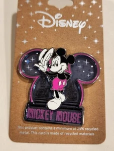Disney Mickey Mouse Stained Glass Frame Enamel Pin NEW - Picture 1 of 8