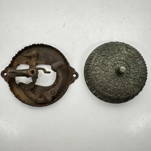 Eastlake Victorian Mechanical Door Bell Brass PAT'D 1872 Doorbell Antique Vtg - Picture 1 of 9