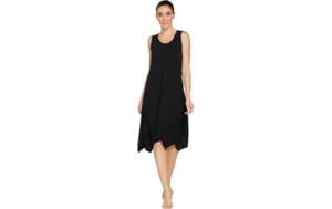 Vestido de salón Cuddl Duds Flex Wear pañuelo trasero con orificio para llaves negro L A233810 J - Imagen 1 de 4