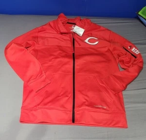 Majestic Thermabase Cincinnati Reds Full Zip Jacket W/ Hood Large - Picture 1 of 3