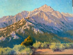 Colorado Rockies - Beautiful Plein-air Landscape by Rich Hilker Painted 1980s