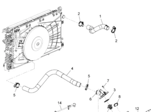 GENUINE HOLDEN MALIBU 2012-2015 2.0 DIESEL 2.4 PETROL RADIATOR OUTLET HOSE - Picture 1 of 2