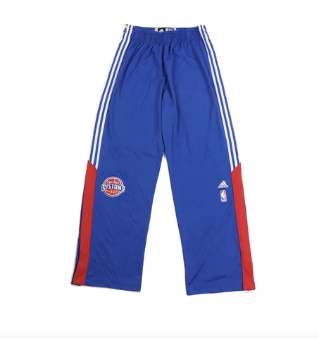 Adidas NBA Authentics Detroit Pistons Joel Anthony Game Worn On Court Pants 2XL Cover