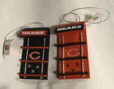 Lot Of 2 Chicago Bears Toboggan Sled Ornaments - Forever Collectibles