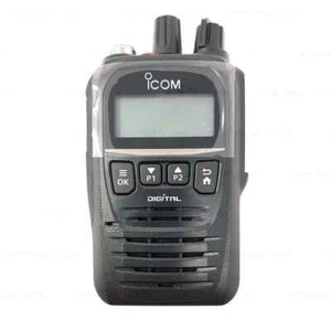 Radio bidireccional portátil ICOM F52D 17 136-174 MHz 512 CH VHF 5W hombre trabajador solitario/abajo - Imagen 1 de 1