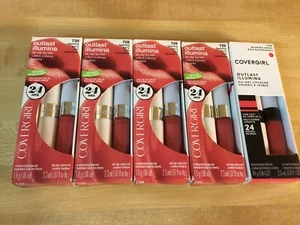 CoverGirl Outlast Illumina All-Day Lipcolor ~ 720 Beaming Berry - LOT of 5 - Picture 1 of 1