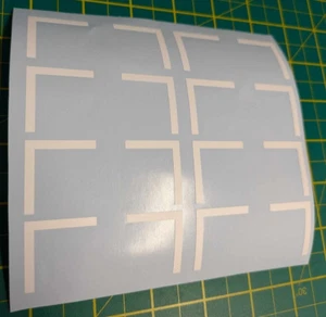 Scalextric Grid Slotcar Aufkleber Stickerbogen Modellrennen 1/32 -8x Sticker - Bild 1 von 2