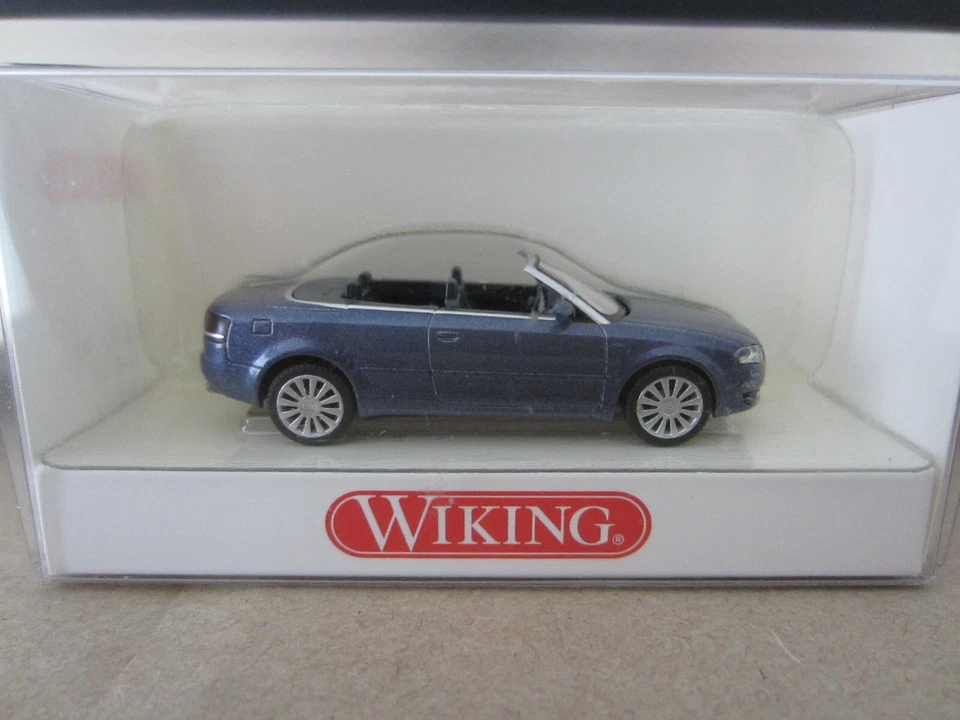 WIKING 132 02 AUDI A4 CABRIOLET en AZUL - el modelo es PLÁSTICO - HO o escala 1:87 Foto 1 de 1