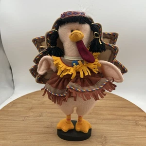 Annalee Turkey Dressed As Native American Girl  - Picture 1 of 6