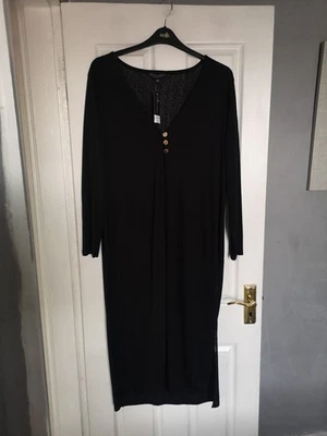 Dorothy Perkins Size 20 Black Lightweight Maxi Length Cardigan BNWT - Image 1 of 4