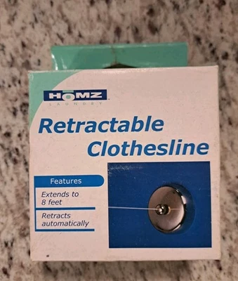 Tendedero retráctil Homz, 8 pies interior/exterior  Foto 1 de 3