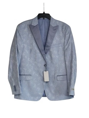 Blazer chaqueta de cena ajustada Alfani para hombre 44 R azul Foto 1 de 3