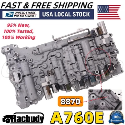 A760E A760F Transmission Valve Body w/ 9 Solenoids For Lexus IS350 GX460 (8870) - Image 1 of 4