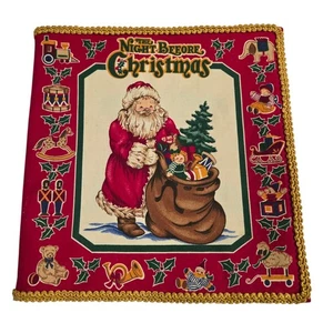 Die Nacht vor Weihnachten weiches Buch Stoff Panel fertig genäht Vintage - Bild 1 von 6