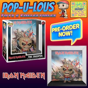 IRON MAIDEN Album Cover with Case The Trooper Funko Pop! #57 PRESALE NOV🚀 - Picture 1 of 4
