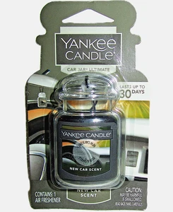 YANKEE CANDLE CAR JAR ULTIMATE "NEW CAR SCENT" Fresh ~AIR FRESHENER ~ RARE ~ NEW - Picture 1 of 2