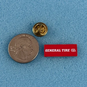 General Tire rot Emaille goldfarben kleiner Pin Pinback #59013 - Bild 1 von 2