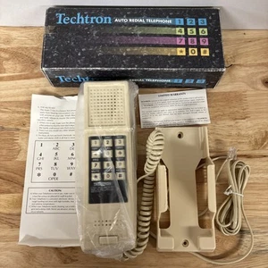 Vintage Techtron Auto Redial Telephone with Manual - Afbeelding 1 van 8