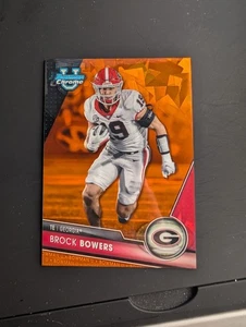 Brock Bowers Zafiro Naranja/25 2023 Bowman Cromo U Universidad Georgia - Imagen 1 de 2