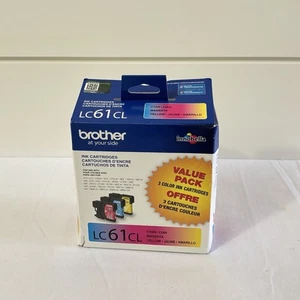Brother LC61CL Color Ink Cartridge 3-Pack Genuine OEM Sealed Exp 2025.09 - Bild 1 von 6
