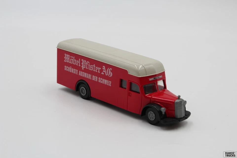Brekina MB Mercedes O 6600 box truck "Möbel Pfister AG Switzerland" 1:87 /BR784 - Image 1 of 1