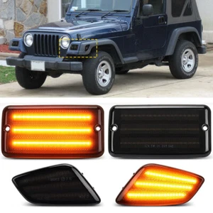 For Jeep Wrangler TJ 1997-06 Pair Bumper Turn Signal & Side Marker Light - Picture 1 of 12