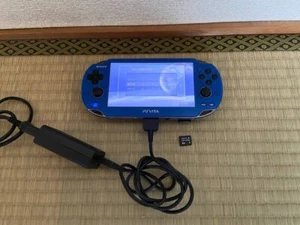 Vita PCH-1000 ZA04 Sony Sapphire Blue OLED Console With Charger, 4GB Memory - Picture 1 of 4