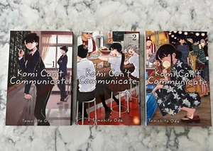 Komi Can't Communicate Vol 1 2 & 3 Manga Paperback Tomohito Oda Viz Media - Picture 1 of 13