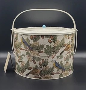 John Derian Target 12"x13" Double Layer Pie Carrier Tin 2024 Thanksgiving Birds - Picture 1 of 9