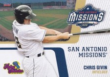 Chris Givin 2021 San Antonio Missions Choice Minor League Rookie Card #10 RC X
