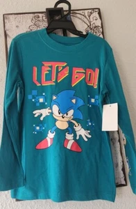 Sonic the Hedgehog Long Sleeve Shirt Boy NEW Toddler Size 4-5 XS - Picture 1 of 6