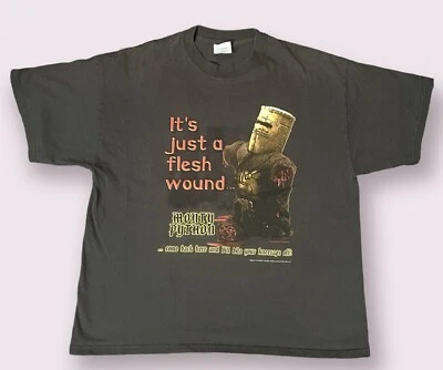 Monty Python Its Just A Flesh Wound 2001 T Shirt Dark Gray Mens X-Large XL - Image 1 of 4