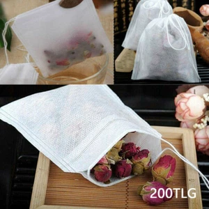 100 Stücks Teebeutel Teefilter Tasse Fein Kanne Leer Sieb Papier Beutel Tee DE - Bild 1 von 12