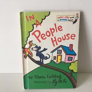 Dr Seuss Beginners Book In A People House by Theo LeSieg Book Club Edition 1972* - Picture 1 of 4
